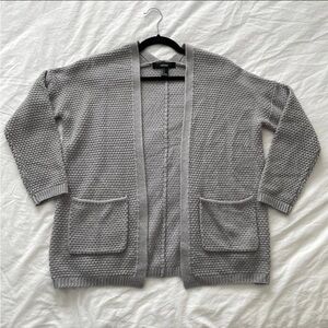 Forever 21 Fall Winter Gray Open Knit Cardigan Sm